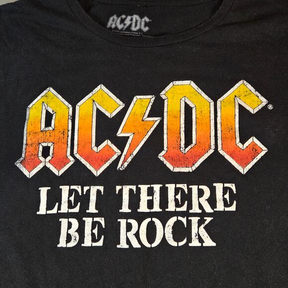 AC/DC Let There Be Rock Band Tee Black 4XB Graphic Shirt - Picture 3 of 9
